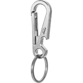 سلسلة مفاتيح من التيتانيوم ATiAP، حامل سلسلة مفاتيح تيتانيوم، سلسلة مفاتيح بمشبك سريع الفك مضاد للضياع in Kuwait