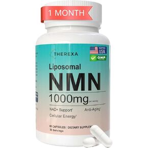 مكمل NMN 1000 مجم نقي - ليبوسومال NMN لمكمل NAD+، تم اختباره في الولايات المتحدة الأمريكية، 60 كبسولة in Kuwait