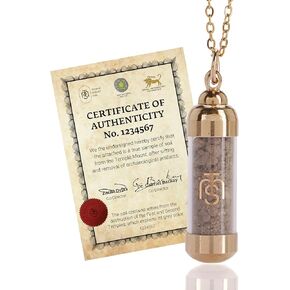 تربة الأرض المقدسة الأصلية من جبل الهيكل في القدس، الطريقة الوحيدة لامتلاك جزء من التربة المقدسة حقًا، هدايا دينية إيمانية نادرة من أقدس المواقع، قلادة مسيحية للنساء والرجال in Kuwait