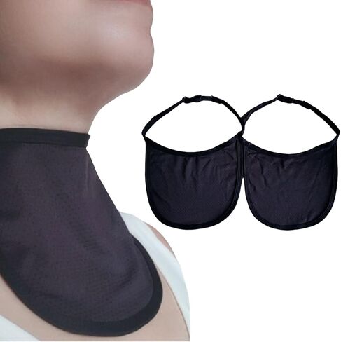 غطاء فغر القصبة الهوائية للرقبة، غطاء واقي للرقبة قابل للتعديل وغطاء مقاوم للغبار، قابل للتعديل للتنفس للرجال والنساء للجنسين، استخدم قطعتين من اللوازم (طبقة واحدة) in Kuwait