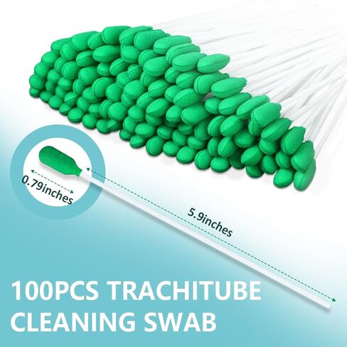 Tracheostomy Cleaning Swabs (50 or 100-Pack)-Tube Brushes for Tracheostomy Care Kits & Supplies in Saudi Arabia