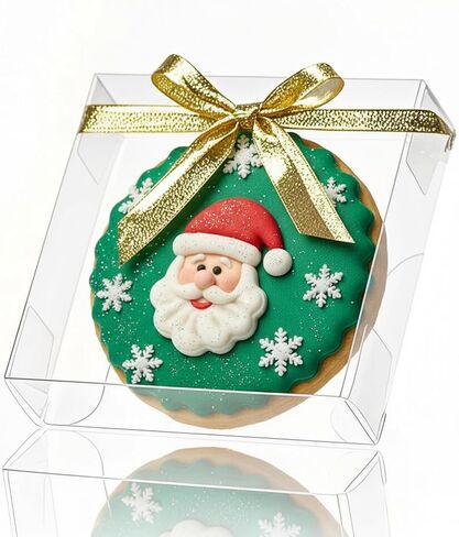 50Pcs 4x4x1.2inch Clear Single Cookies Boxes with Full Window Macaron Boxes Browines boxes Small Treat Boxes Candy Boxes Mini Pie Boxes for Wedding Birthday Part in Saudi Arabia