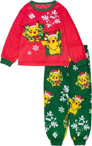 Pokémon boys 2-piece Loose-fit Pajama Set, Soft & Cute for Kids in Saudi Arabia