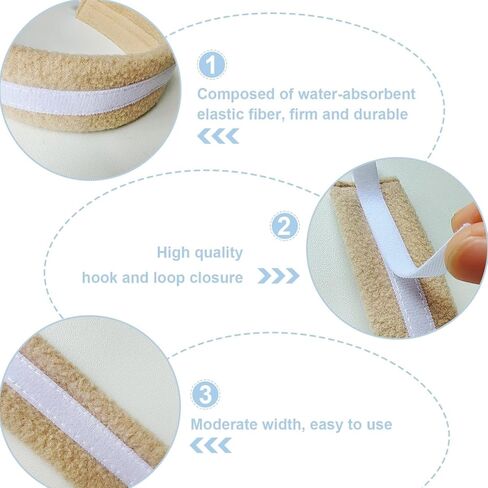 حزام حامل أنبوب القصبة الهوائية، قطعتان من حامل أنبوب القصبة الهوائية قابل للتعديل، أربطة ثقب القصبة الهوائية الناعمة القابلة لإعادة الاستخدام (كاكي) in Kuwait