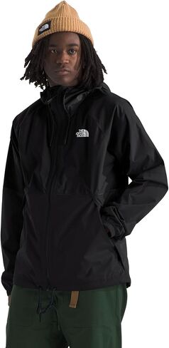 هودي المطر أنتورا للرجال من THE NORTH FACE | مقاوم للرياح ومقاوم للماء مع غطاء رأس قابل للتعديل، وحاشية برباط سحب in Saudi Arabia