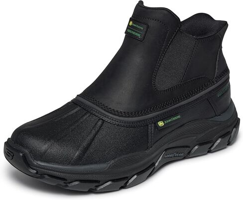 Skechers mens John Deere Men's Slip-ins Midcut Waterproof Chelsea Duckboot With Goodyear Rubber in Saudi Arabia