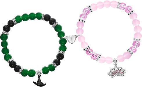 Friendship Bracelet for Women Magic Wand&Witch Hat Beaded Stretch Bracelet Witch Gifts Fans Party Dress Costume Accessories in Saudi Arabia