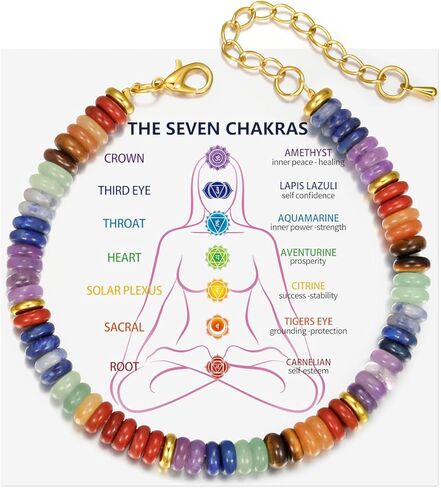 Yavannah Crystals and Healing Stones Beaded Bracelets Stress Relief Spiritual Gifts for Women in Saudi Arabia