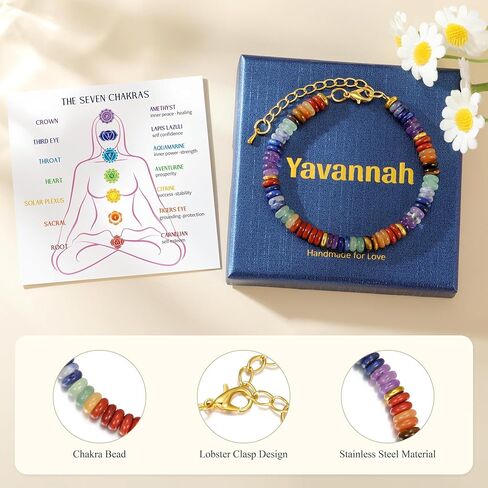 Yavannah Crystals and Healing Stones Beaded Bracelets Stress Relief Spiritual Gifts for Women in Saudi Arabia