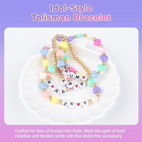 4pcs Bracelets Stackable Stretch Friendship Beaded Bracelets Demon Merch Birthday Christmas Gifts for Little Fans Women Unique Bracelets in Saudi Arabia