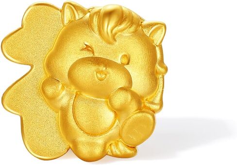 24K الصلبة الذهب سحر أساور الحصان زودياك العقيق الخرز تمتد سوار شفاء مجوهرات للنساء أمي عاشق عيد ميلاد الذكرى 6.7 "/17 سنتيمتر A1915770 in Kuwait