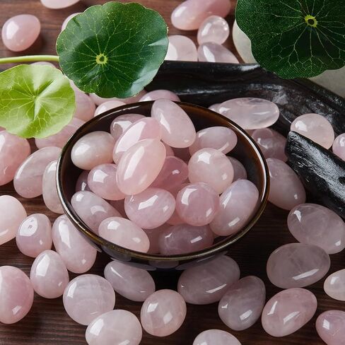 100g Bag Boho Pink Natural Tumbled Stones & Crystals - Assorted Polished Gemstones for Home Decor & Jewelry Making in Saudi Arabia