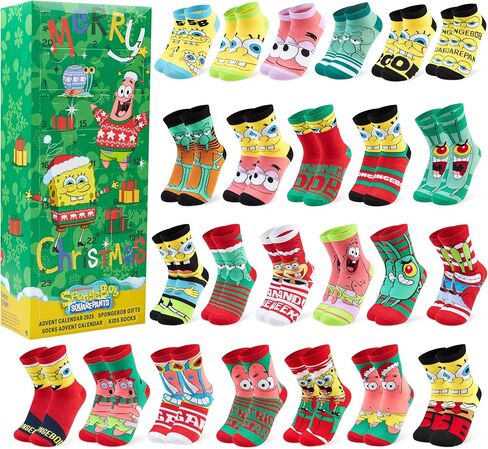 Get Trend Paw Patrol 24 Pcs Socks Advent Calendar 2025 for Girls, Christmas Countdown, Novelty Socks Size 3–6 Yrs with Gift Box, Gifts for Girls (Multi Skye) in Saudi Arabia