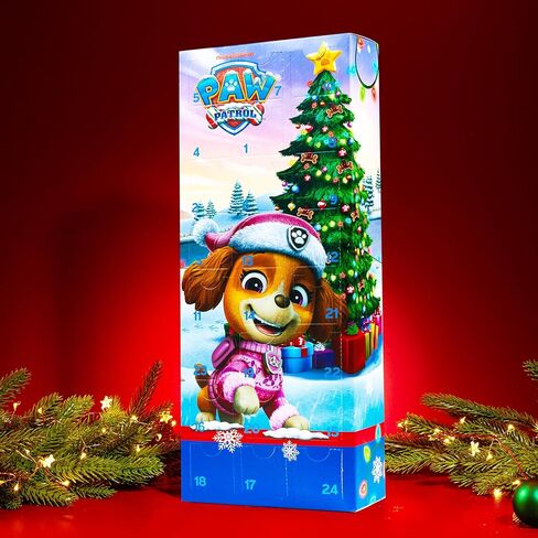 Get Trend Paw Patrol 24 Pcs Socks Advent Calendar 2025 for Girls, Christmas Countdown, Novelty Socks Size 3–6 Yrs with Gift Box, Gifts for Girls (Multi Skye) in Saudi Arabia