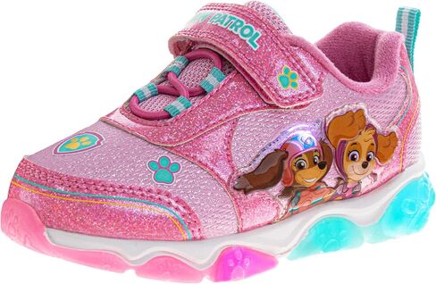 Girls Character Shoes Light Up Shoes LED Athletic Shoes for Girls Disney Princess Moana Little Mermaid Stitch Minnie Frozen Paw Patrol (Sizes: 5-10 Toddlers / 11-12 Little Kid) in Saudi Arabia