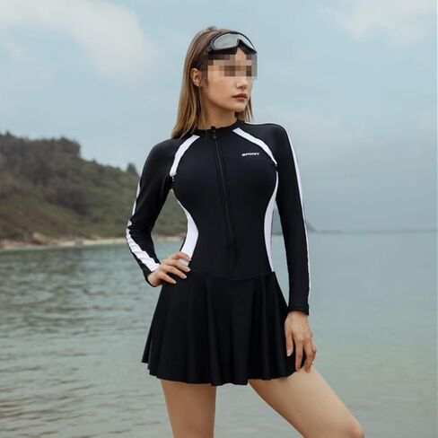Swimwear Bodysuit Dress Tummy Control Plus Size A-Line Women One-Piece Bathing Suit in Saudi Arabia
