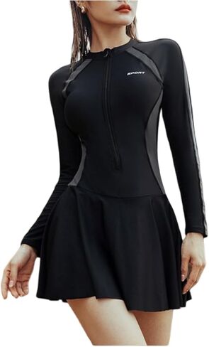 Swimwear Bodysuit Dress Tummy Control Plus Size A-Line Women One-Piece Bathing Suit in Saudi Arabia