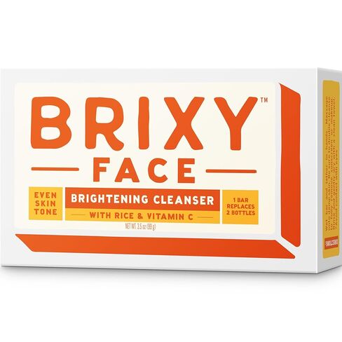 BRIXY Blemish Control Facial Cleansing Bar – Salicylic Acid Unclogs Pores And Balances Natural Oils, Ceramides and Niacinamide Promote Heathy Skin Barrier, pH Balanced, Soap Free, Vegan in Saudi Arabia