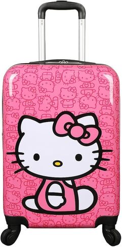 حقيبة سفر بايوورلد هالو كيتي باللون الوردي مقاس 20 بوصة للكبار مصنوعة من مادة أكريلونتريل بوتادين ستايرين in Kuwait