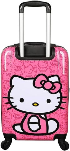 حقيبة سفر بايوورلد هالو كيتي باللون الوردي مقاس 20 بوصة للكبار مصنوعة من مادة أكريلونتريل بوتادين ستايرين in Kuwait