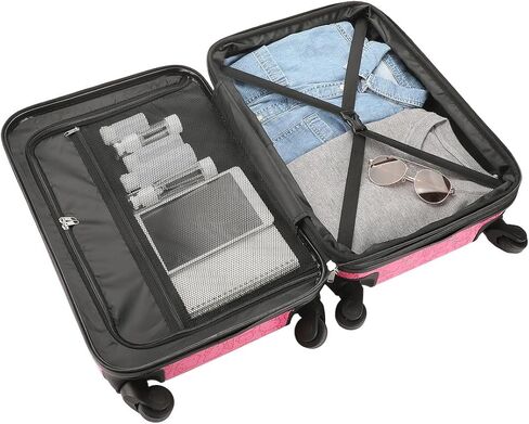 حقيبة سفر بايوورلد هالو كيتي باللون الوردي مقاس 20 بوصة للكبار مصنوعة من مادة أكريلونتريل بوتادين ستايرين in Kuwait