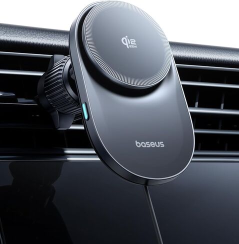 Baseus [محدث] لحامل Magsafe للسيارة، حامل هاتف مغناطيسي 25N للسيارة، حامل للهاتف الخلوي متوافق مع iPhone 15 14 13 12 Pro Plus Max Mini، سبائك التيتانيوم ذات الذاكرة القابلة للانحناء لجميع لوحات القيادة in Kuwait