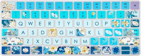 Keyboard Cover Skin for Apple Magic Keyboard 2 (MLA22LL/ A A1644), Silicone Skin Protector with Big Letter Design,Cute Fruits in Saudi Arabia