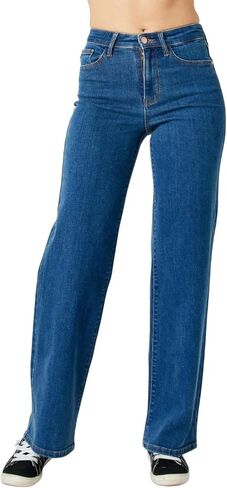 Judy Blue Women's High Waist Vintage Wide Jeans in Saudi Arabia