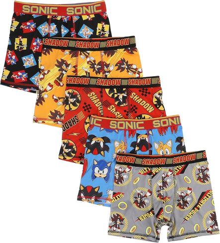 Bioworld Sonic the Hedgehog Modern All-Over Prints Boys’ Boxer Briefs Multipack (5 Pack) in Saudi Arabia