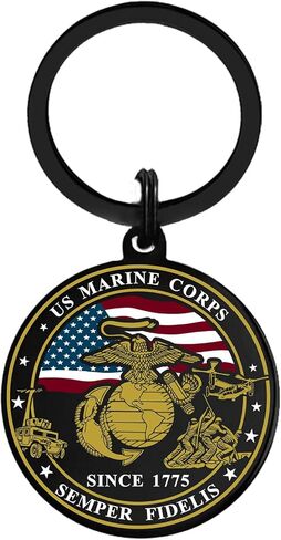 هدايا عيد الميلاد من Viayen Marine، سلسلة مفاتيح بحرية منذ عام 1775 لتخزين ديكورات Semper Fidelis التذكارية in Kuwait