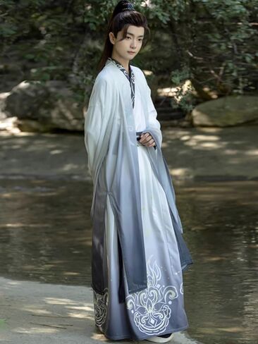 Hanfu Wei and Jin Ancient Clothing Chinese Style Waist Length Unisex Versatile Daily Wear in Saudi Arabia