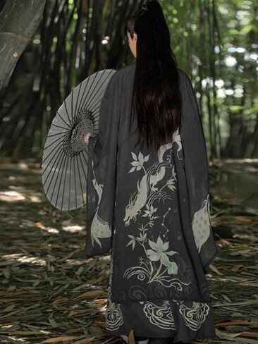 Hanfu Wei and Jin Ancient Clothing Chinese Style Waist Length Unisex Versatile Daily Wear in Saudi Arabia