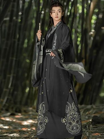 Hanfu Wei and Jin Ancient Clothing Chinese Style Waist Length Unisex Versatile Daily Wear in Saudi Arabia