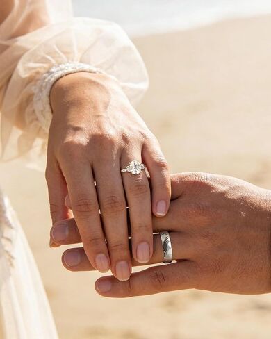 TIGRADE 3CT خاتم الخطوبة البيضاوي قطع زركون ماركيز جولة تشيكوسلوفاكيا الخلود خاتم الزواج للنساء حجم 3-12 in Kuwait
