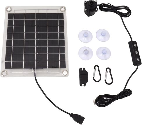 مجموعة الطاقة الشمسية، DC12V 800L / HSolar غاطسة مع لوحة شمسية 20 وات للنافورة الشمسية وبركة السمك وحوض السمك، حجم مياه قابل للتعديل، ضوضاء منخفضة in Kuwait