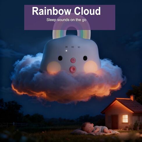 آلة صوت ضوضاء بيضاء محمولة Smily Mia للطفل | الأطفال الصغار | أطفال ، شوش الطفل | النوم مع ضوء الليل ، أساسيات الطفل | in Kuwait