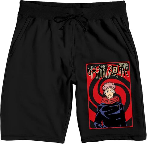 شورت بيجامة نوم أسود للرجال من Bioworld Jujutsu Kaisen Yuji Itadori Character in Saudi Arabia