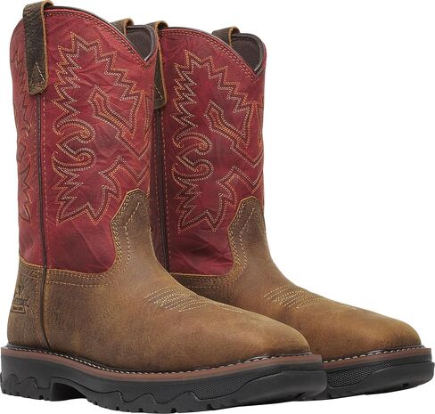 Thorogood Buffalo Ridge - WP 11" Brown/Scarlet Nano Sq Toe in Saudi Arabia