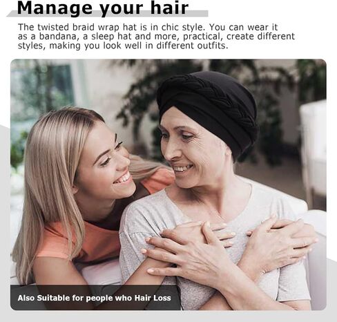 African Women Turban Caps Pre-Tied Twisted Turbans Head Scarf for Women Hair Wraps Cover Beanie Cancer Chemo Headwear in Saudi Arabia