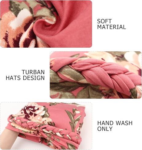 African Women Turban Caps Pre-Tied Twisted Turbans Head Scarf for Women Hair Wraps Cover Beanie Cancer Chemo Headwear in Saudi Arabia
