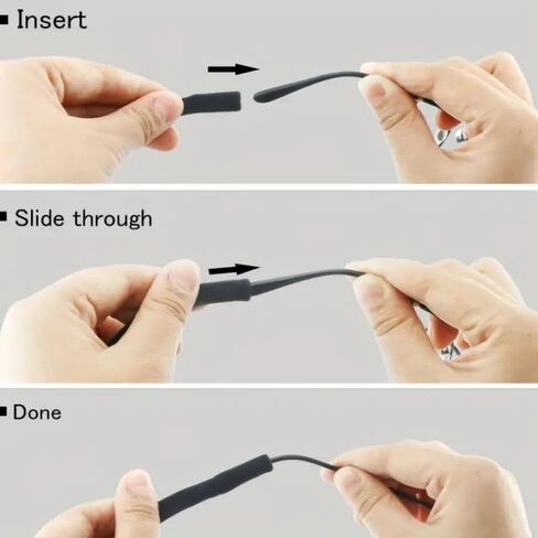 2pcs Sports Eyeglasses Strap Holder Anit Slip Glasses Cord Retainer, Adjustable Outdoor Sports Sunglasses Chain Women Men in Saudi Arabia