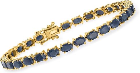 Ross-Simons 15.00 ct. t.w. Sapphire Bracelet in 18kt Gold Over Sterling in Saudi Arabia