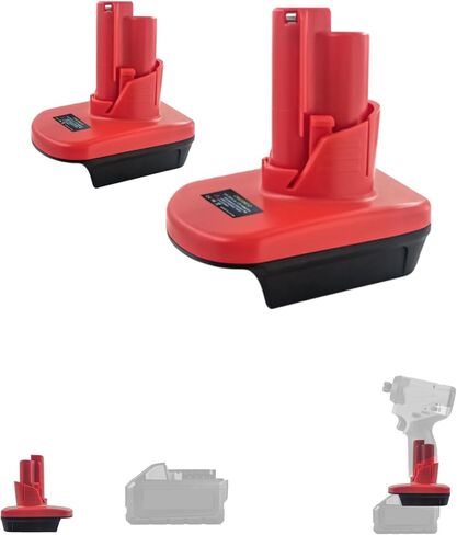for Milwaukee Battery Adapter, Convert for M18 to Work for M12 Tool Battery Adapter in Kuwait