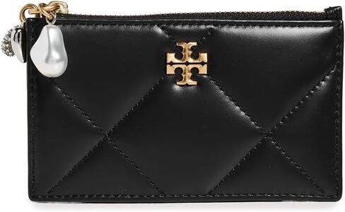 Tory Burch Women's Kira Diamond Quilt Charm Zip Card Case in Kuwait