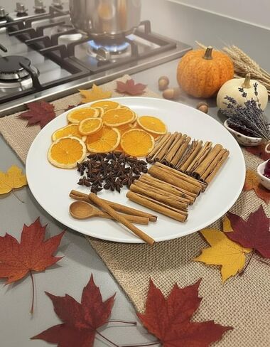 Kejora Dried Orange Slices, Star Anise & Cinnamon Sticks – Holiday Potpourri & Christmas Decoration Made in The USA in Saudi Arabia