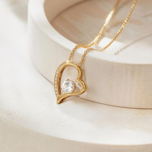 Para El Amor De Mi Vida، Este Collar Es Un Regalo Para Esposa، Novia، Alma Gemela En Aniversario، Cumpleaños، Regalo De Navidad Con Una Tarjeta Con Mensaje Y Una Caja. in Kuwait