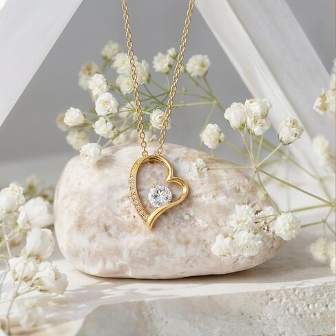 Para El Amor De Mi Vida، Este Collar Es Un Regalo Para Esposa، Novia، Alma Gemela En Aniversario، Cumpleaños، Regalo De Navidad Con Una Tarjeta Con Mensaje Y Una Caja. in Kuwait