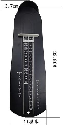 Foot Measurement Device for Kids & Adults | Accurate Shoe Sizer Measuring Tool with High-Contrast Scale & Bonus Soft Tape Ruler, US EU Sizes for Home Store Use in Saudi Arabia