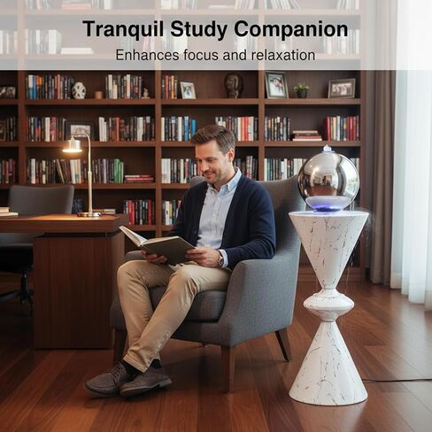 شلال نافورة داخلي، تصميم هبوط شلال كروي معدني مقاس 38.98 بوصة، نافورة داخلية مع ضباب إضاءة LED، غرفة المعيشة وديكور نافورة المناظر الطبيعية للمكتب in Kuwait