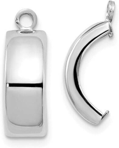 Jewels By Lux 14k White Gold Polished Earring Jackets in Saudi Arabia